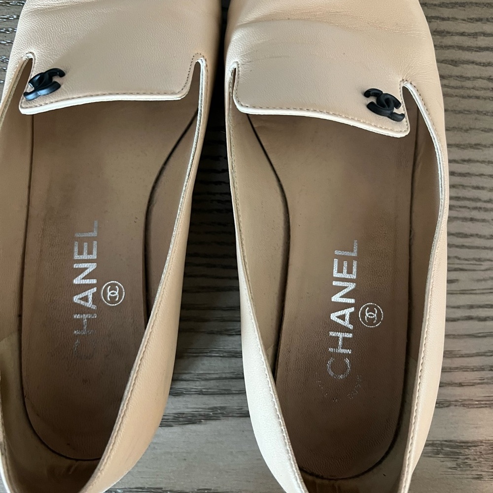 Chanel CC lamb skin Cap Toe Ballerina Flats - Picture 4 of 8